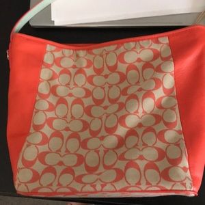 Coach bag with shoulder strap